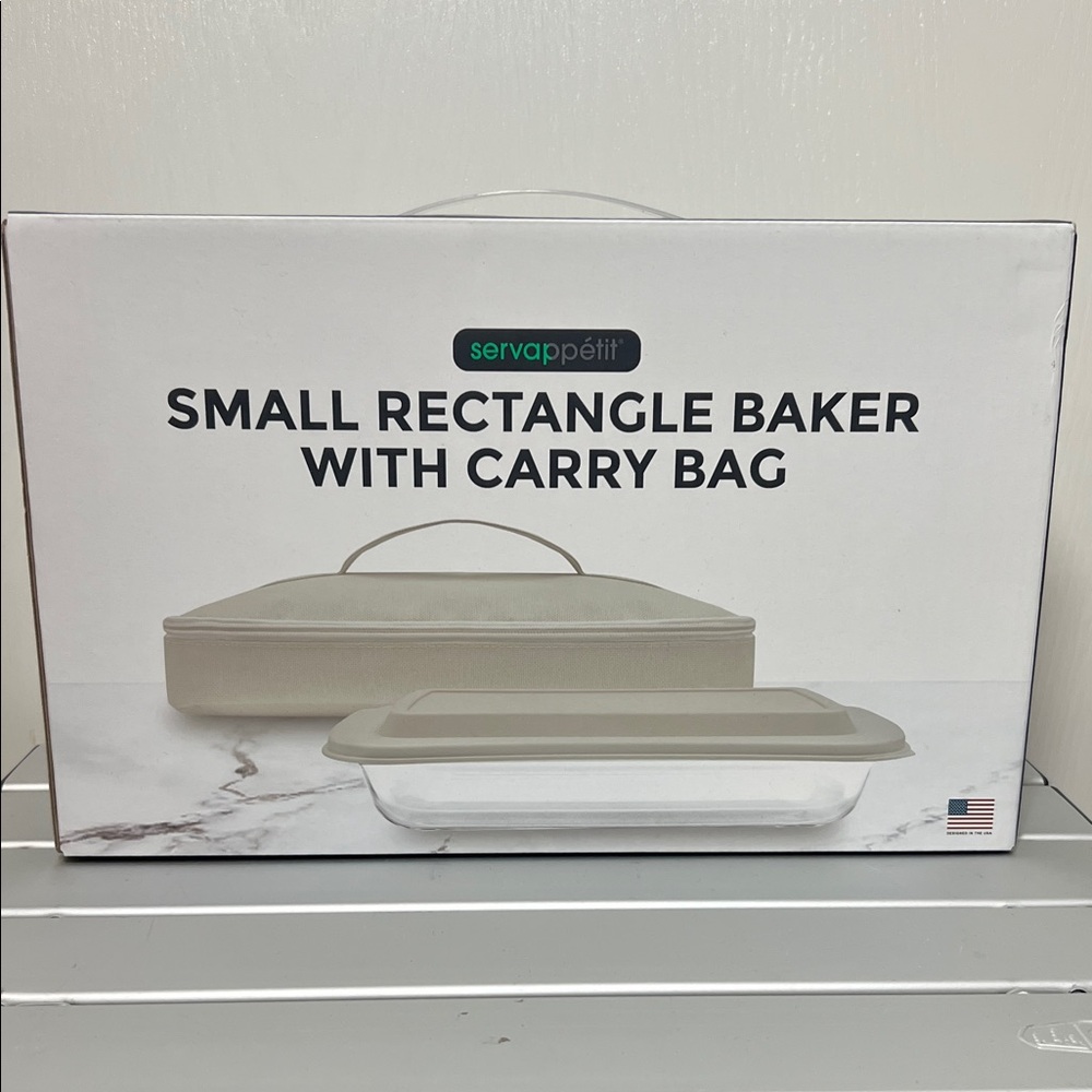 Servappetit Small Rectangle Baker with Carry Bag 11” x 6”